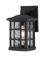 Quoizel Stonington 7 Inch Outdoor Wall Lantern in Mystic Black