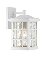 Quoizel Stonington 8 Inch Outdoor Wall Lantern in White Lustre