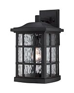 Quoizel Stonington 10 Inch Outdoor Wall Lantern in Mystic Black