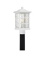 Quoizel Stonington 10 Inch Outdoor Post Light in White Lustre