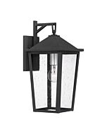 Quoizel One Light Outdoor Wall Mount Stoneleigh in Mottled Black