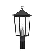 Quoizel One Light Outdoor Post Mount Stoneleigh in Mottled Black