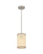 Syrah 1-Light Mini Pendant in Brushed Nickel