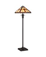 Quoizel Bryant 2 Light 60 Inch Floor Lamp in Bronze