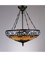 Quoizel Belle Fleur 23 Inch Pendant Light in Vintage Bronze