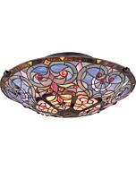 Quoizel Carroll 2 Light 17 Inch Ceiling Light in Vintage Bronze