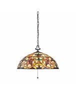 Quoizel Kami 3 Light 20 Inch Pendant Light in Vintage Bronze