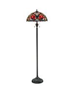 Quoizel Larissa 2 Light Floor Lamp in Vintage Bronze