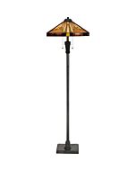 Quoizel Stephen 2 Light 60 Inch Floor Lamp in Vintage Bronze