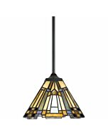 Quoizel Inglenook 8 Inch Pendant Light in Valiant Bronze