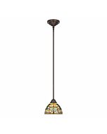 Quoizel Kami 8 Inch Pendant Light in Vintage Bronze