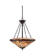 Quoizel Stephen 4 Light 22 Inch Pendant Light in Vintage Bronze