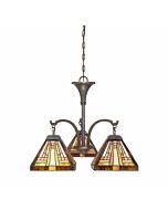 Quoizel Stephen 3 Light 20 Inch Transitional Chandelier in Vintage Bronze