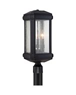 Quoizel Trumbull 3 Light 9 Inch Outdoor Post Light in Mystic Black