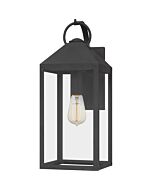 Quoizel One Light Outdoor Wall Mount Thorpe in Mottled Black