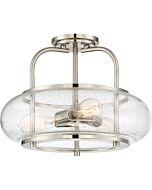 Quoizel Trilogy 3 Light 16 Inch Ceiling Light in Brushed Nickel