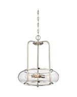 Quoizel Trilogy 3 Light 16 Inch Pendant Light in Brushed Nickel