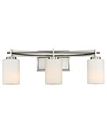 Quoizel Taylor 3 Light 8 Inch Bathroom Vanity Light in Brushed Nickel