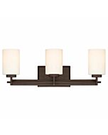 Quoizel Taylor 3 Light 8 Inch Bathroom Vanity Light in Western Bronze