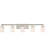 Quoizel Taylor 5 Light 8 Inch Bathroom Vanity Light in Brushed Nickel