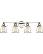 Quoizel Union 4 Light 9 Inch Bathroom Vanity Light in Polished Nickel