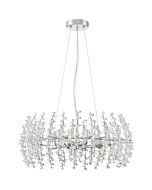 Quoizel Valla 8 Light 23 Inch Pendant Light in Polished Chrome