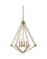 Quoizel Viewpoint 4 Light 28 Inch Transitional Chandelier in Weathered Brass