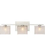 Quoizel Three Light Bath Fixture Westcap in Brushed Nickel