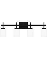 Wilburn 4-Light LED Bathroom Vanity Light in Matte Black