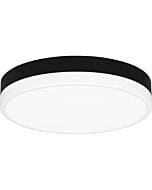 Quoizel LED Flush Mount Weldin in Matte Black White