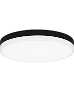 Quoizel LED Flush Mount Weldin in Matte Black White