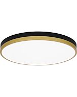 Quoizel LED Flush Mount Weldin in Matte Black Gold