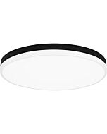 Quoizel LED Flush Mount Weldin in Matte Black White