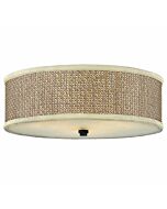 Quoizel Zen 3 Light 17 Inch Ceiling Light in Mystic Black