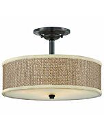 Quoizel Zen 3 Light 17 Inch Ceiling Light in Mystic Black